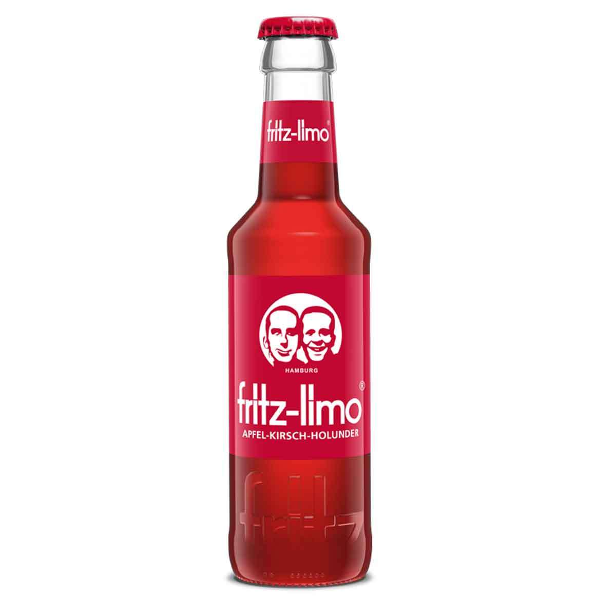 fritz-limo® apfel-kirsch-holunder-limonade (24 x 0,2l) | Viel-Durst