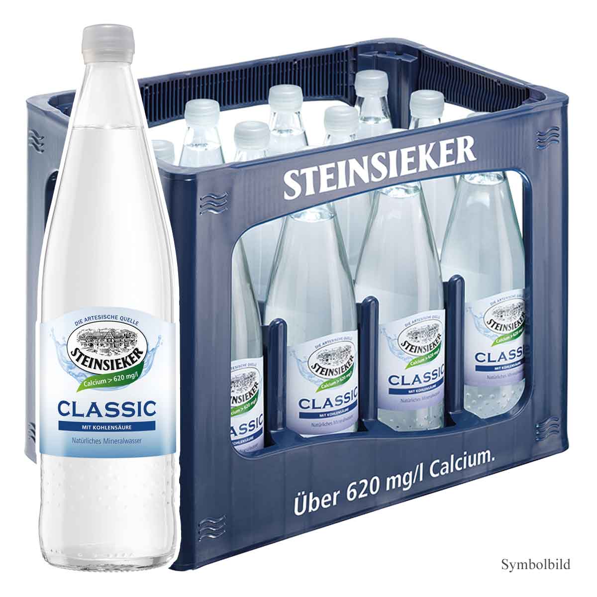 Steinsieker Mineralwasser Classic 12 x 1L PET  Getränke Lieferung in  Mönchengladbach schnell und zuverlässig